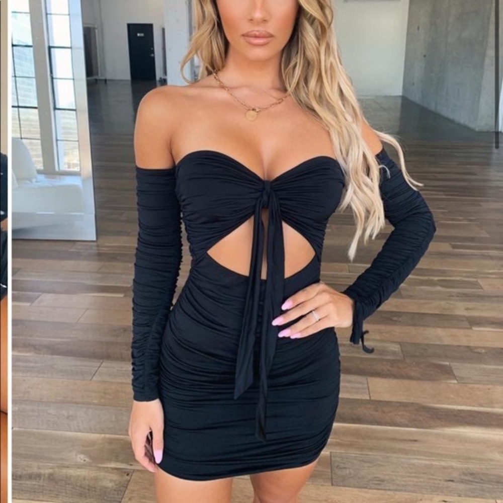 Black Tigermist Lisbon Dress Size Small - Picture 3 of 5